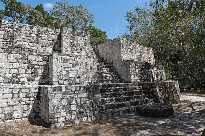The ruins of the ancient Mayan city of calakmul, campeche, Mexico, Central America