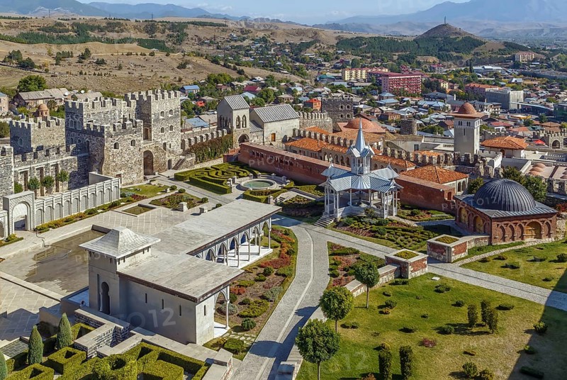 Rabati Castle is a medieval castle complex in Akhaltsikhe, Georgia. View from above