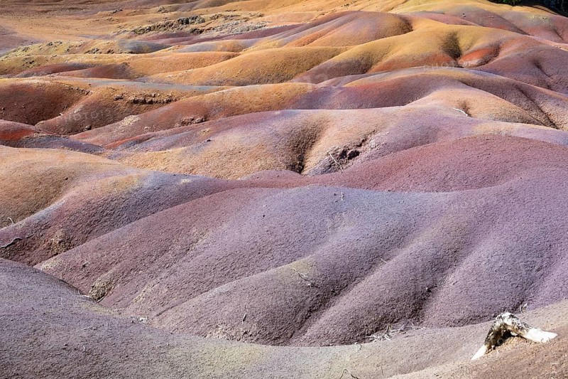 Seven Coloured Earth, 7th coloured earth, Minerals, Geopark, Terres des couleurs, Chamarel, Indian Ocean, Island, Mauritius, Africa