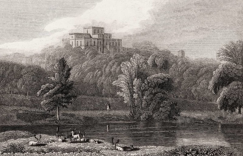 Kinmount House, Cummertrees, Dumfries and Galloway, south Scotland, 19th century, from Modern Athens by Th. H. Shepherd