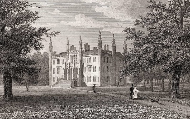 Ross Priory, Gartocharn, West Dunbartonshire, Scotland, 19th century, from Modern Athens by Th. H. Shepherd