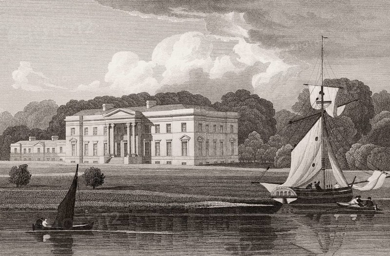 Blythswood House was a neoclassical mansion at Renfrew, 19th century, from Modern Athens by Th. H. Shepherd