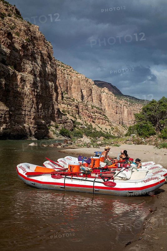 Dinosaur, Colorado, River rafters on the Green River in Dinosaur National Monument