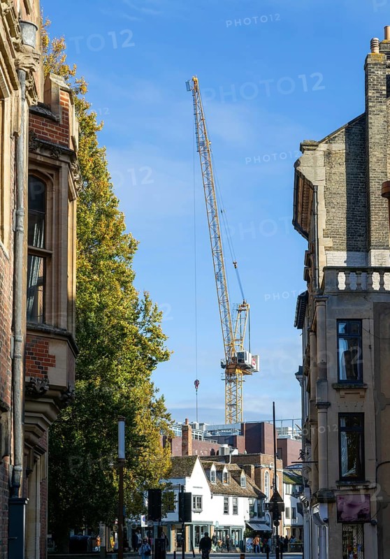 Liebherr 160 HC-L 8/16 Litronic Luffing Jib Crane tower crane, Cambridge, Cambridgeshire, England, UK