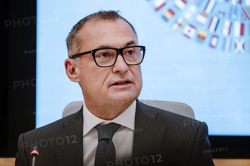 President of the Federal Bank, Dr Joachim Nagel, photographed during the joint press conference with Christian Lindner (FDP), Federal Minister of Finance, at the joint annual meeting of the IMF and World Bank as well as the G7, G20 FMNBG, IMFC, in Washington, 25 October 2024. Photographed on behalf of the Federal Ministry of Finance