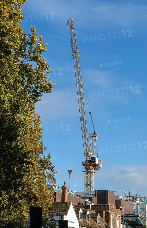 Liebherr 160 HC-L 8/16 Litronic Luffing Jib Crane tower crane, Cambridge, Cambridgeshire, England, UK