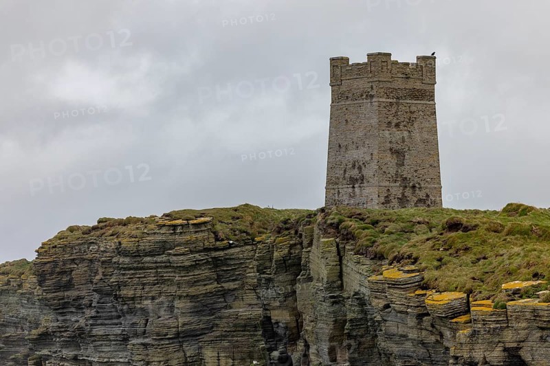 Kitchener Memorial, World War I memorial tower, First World War, commemorating the sinking of HMS Hampshire, Mainland Orkney, Scotland, Great Britain