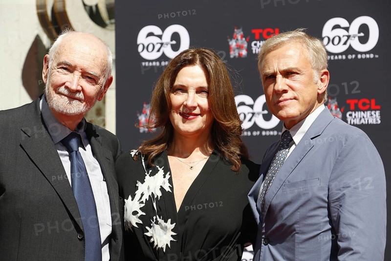 Christoph Waltz supports producers Michael G. Wilson and Barbara Broccoli at their handprints ceremony at the TCL Chinese Theatre in Hollywood, USA on September 21, 2022., Los Angeles, California, USA, North America