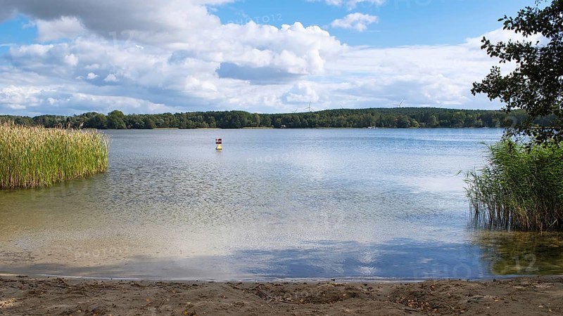 View over the Scharmützelsee, Wendisch-Rietz, Brandenburg, Germany, Europe