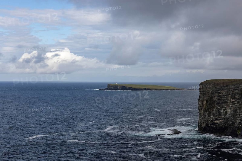 Cliff, at the back of the Brough of Birsay, Mainland Orkney, Scotland, Great Britain