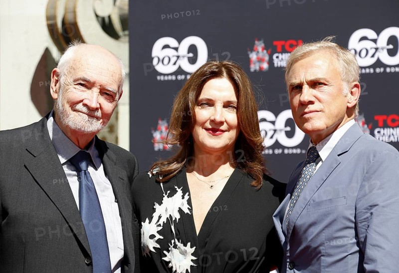 Christoph Waltz supports producers Michael G. Wilson and Barbara Broccoli at their handprints ceremony at the TCL Chinese Theatre in Hollywood, USA on September 21, 2022., Los Angeles, California, USA, North America