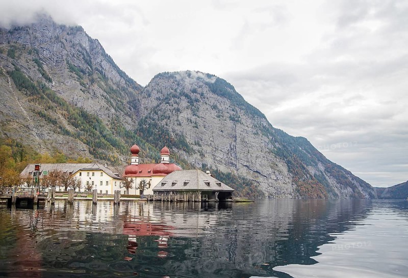 St. Bartholomew is a Catholic pilgrimage church in the Berchtesgadener Land district of Bavaria in Germany. The church is located at the western shore of the Konigssee lake