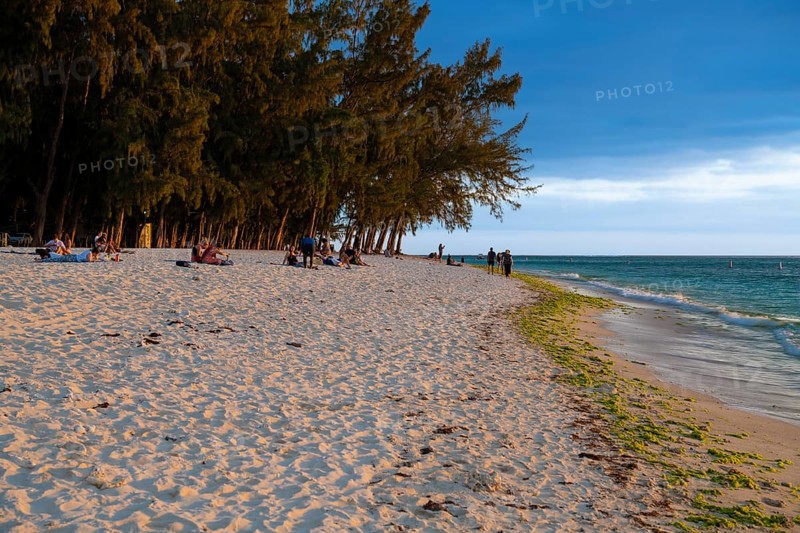Sunset, Flic en Flac Beach, beach, west coast, Indian Ocean, island, Mauritius, Africa