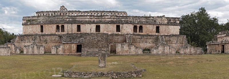 The ruins of the ancient Mayan city of Kabah, Yucatan, Mexico, Central America