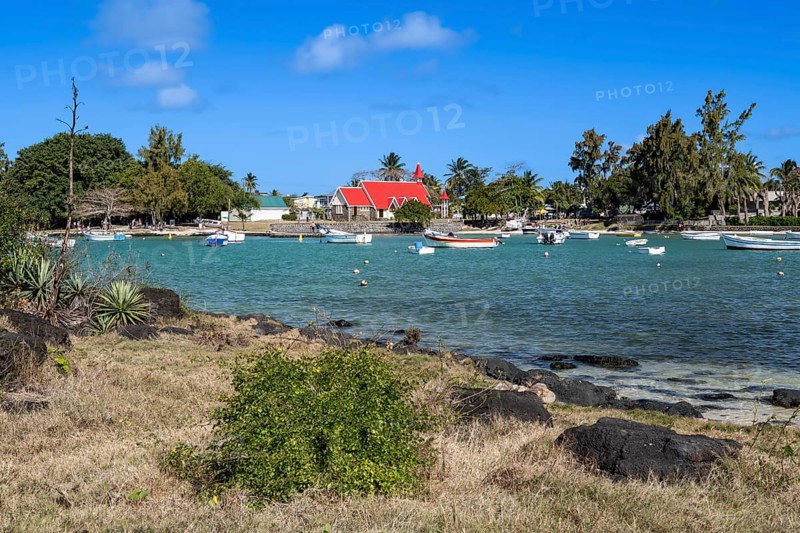 Cap Malheureux, church, chapel, Chapelle Notre Dame Auxiliatrice, north coast, Indian Ocean, island, Mauritius, Africa