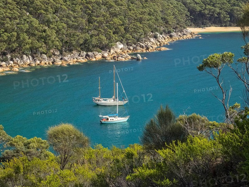 Refuge Cove provides safe anchorage for those sailing through and around the southern coast of Victoria, Wilsons Promontory, Victoria, Australia, Oceania