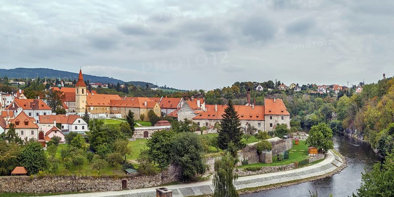 View of Minorite Monastery in Cesky Krumlov, Czech republic