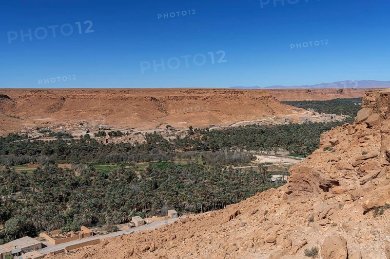 A landscape view of the Ziz Valley and the Tafilalet region in central Morocco