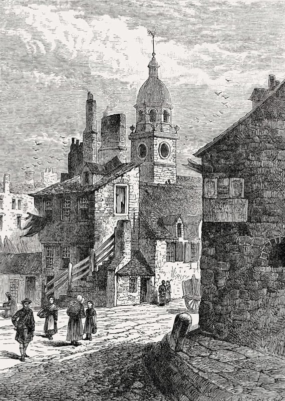 Blackfriars or Cowgate Port, demolished in 1715, Edinburgh, Scotland, United Kingdom, Europe