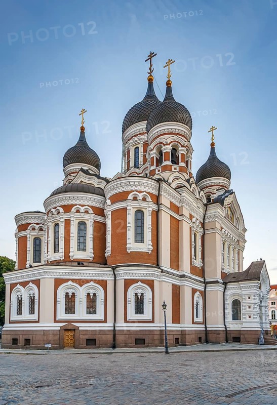 Alexander Nevsky Cathedral is an orthodox cathedral in the Tallinn Old Town, Estonia, Europe