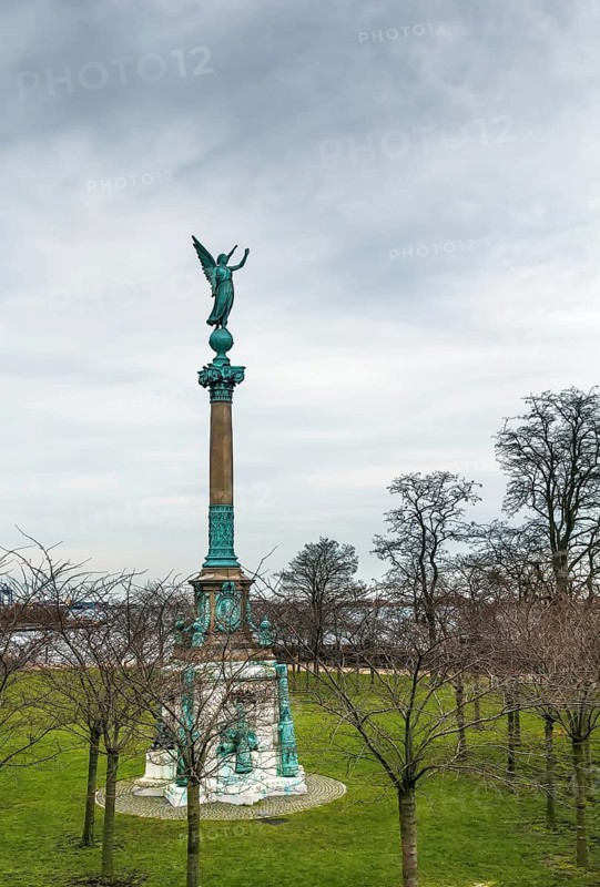 Angel Of Peace Statue on the waterfront in Copenhagen, Denmark, Europe