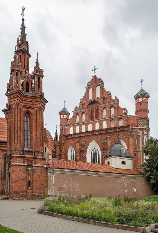 Church of St. Francis and St. Bernard (also known as Bernardine Church) is a Roman Catholic church in the Old Town of Vilnius, Lithuania, Europe