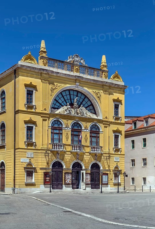 Croatian National Theatre building in Split. Originally opened in 1893