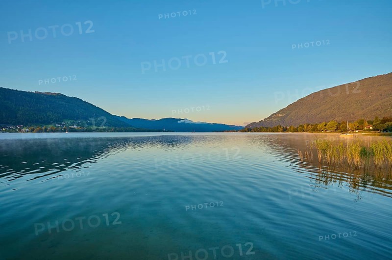 Lake, Sky, Sunrise, Summer, Steindorf am Lake Ossiach, Lake Ossiach, Carinthia, Austria, Europe
