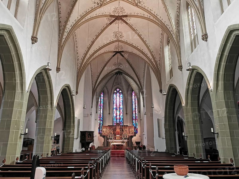 St. Bonifatius, a former free-world ladies' convent with a collegiate church in Freckenhorst, Warendorf district, North Rhine-Westphalia, Germany, Europe