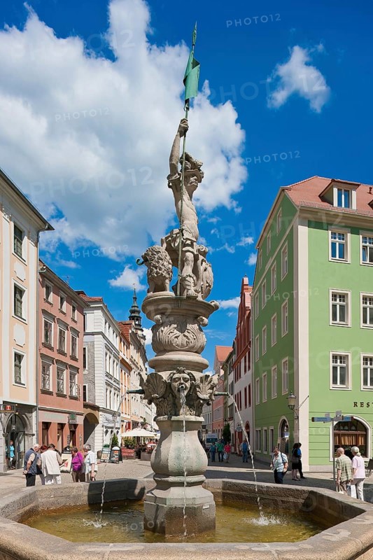 Görlitz Georgsbrunnen at the Obermarkt