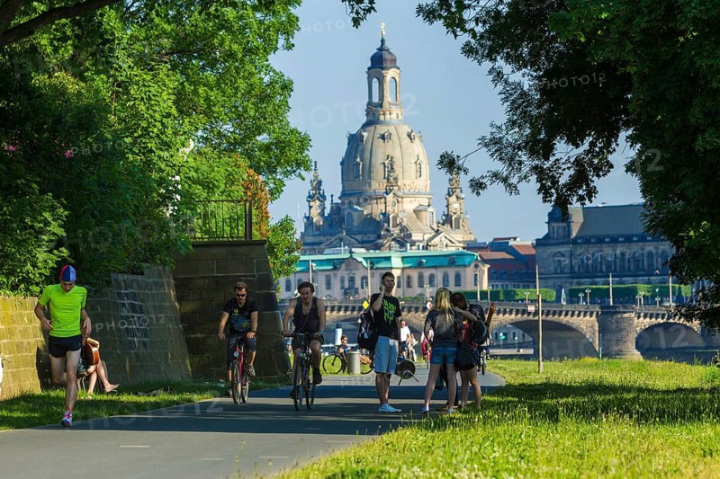 Elbe Cycle Route in Dresden