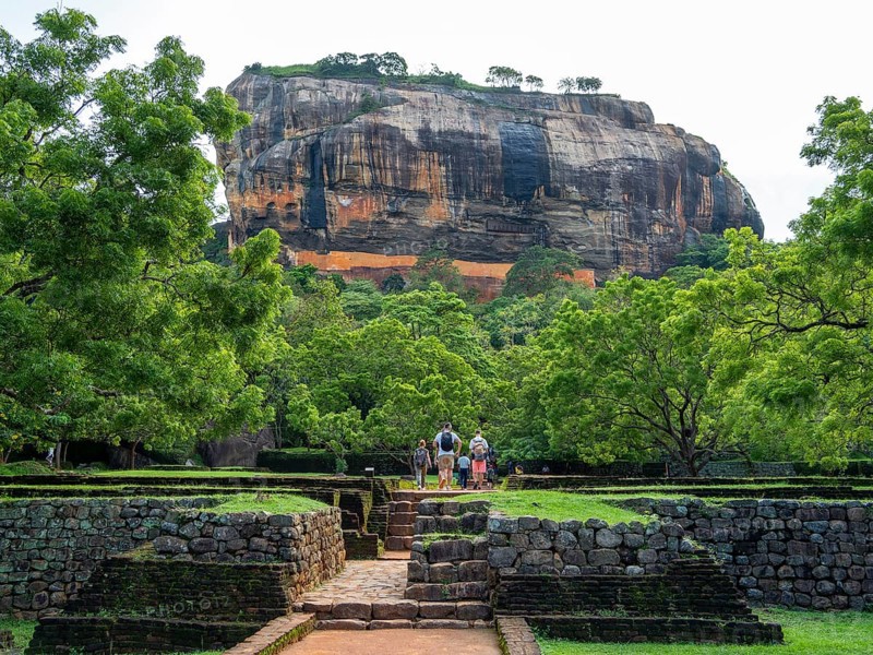 Sigiriya Rock and ancient fortress, Sri Lanka, Asia