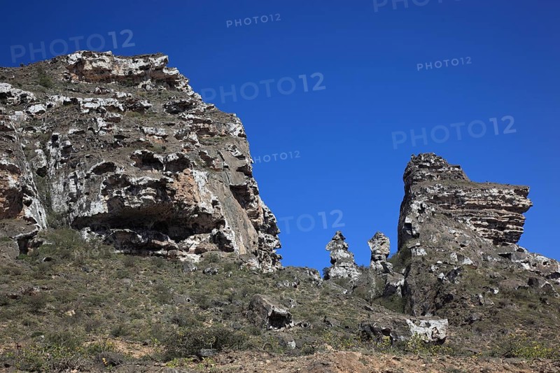 Landscape of the Southern Dhofar, Jabal al-Qamar, Oman, Asia