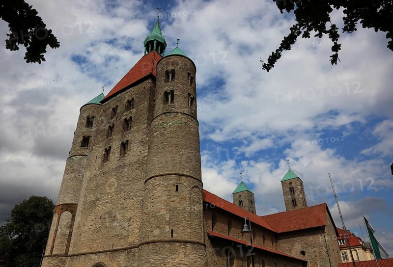 St. Bonifatius, a former free-world ladies' convent with a collegiate church in Freckenhorst, Warendorf district, North Rhine-Westphalia, Germany, Europe
