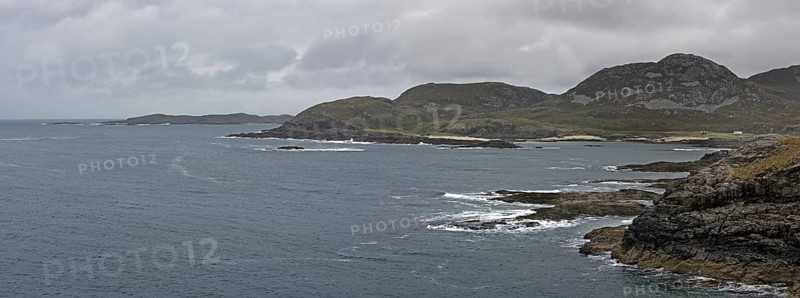 Sanna Bay seen from Ardnamurchan Point in Lochaber, Scottish Highlands, Scotland, United Kingdom, Europe
