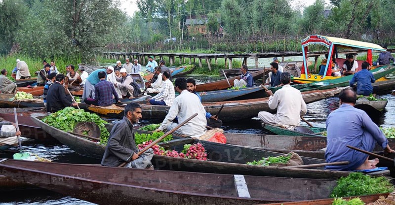 Tourism from Europe in the Indian part of the Himalayas, in the parts of Ladakh and Kashmir, pictured here in June 2019- is quite rare but still very interesting. There are travel warnings.Kashmir. Dal Lake, IND, India, Asia