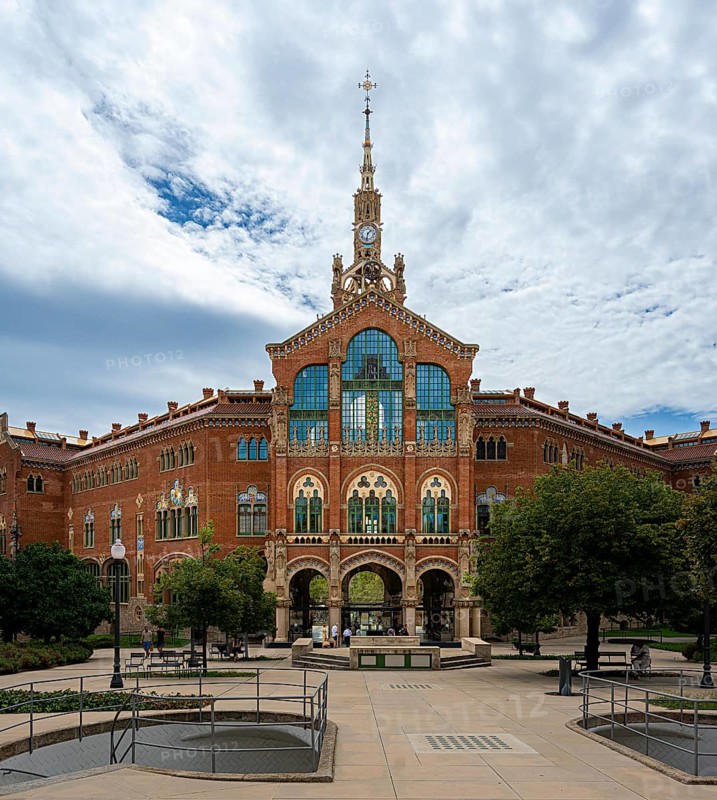 Historic hospital complex of the Hospital de la Santa Creu i Sant Pau, Barcelona, Catalonia, Spain, Europe