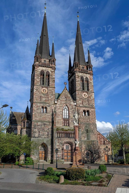 Catholic Parish Church of St. Johannes, Ottersweier, Rastatt County, Black Forest, Baden-Württemberg, Germany, Europe
