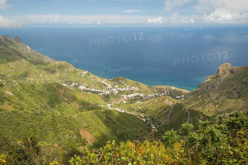 Taganana, Tagana Valley, Barranco de la Iglesia, macizo de anaga (Montanas de Anaga), Las, Tenerife, Canary Islands, Spain, Europe