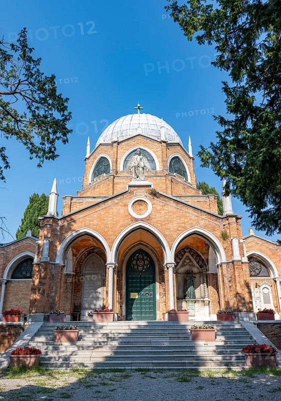 St Christopher's Church, San Michele Cemetery Island, Venice, Italy, Europe