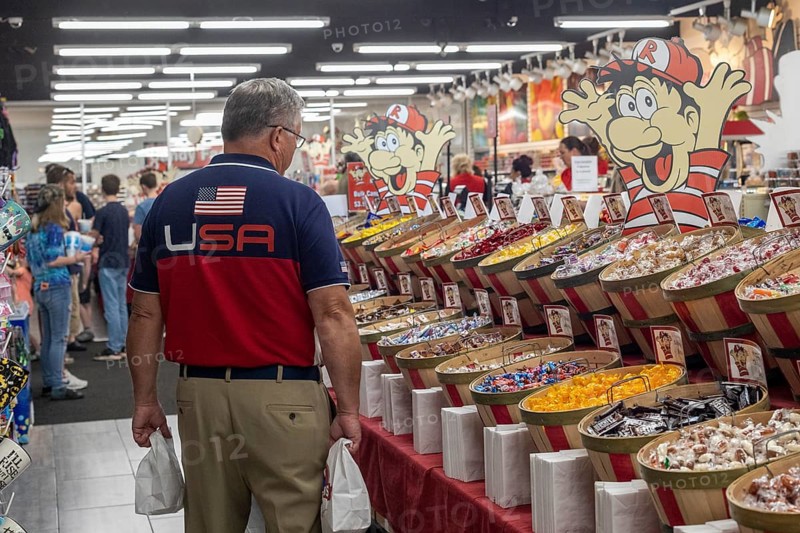 Phillipsburg, Missouri, Redmon's Candy Factory, a large candy retail store that is heavily advertised to travelers in southwest Missouri