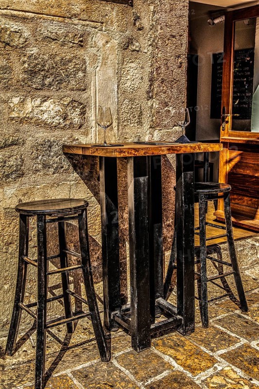 Alleys in the old town centre of Budva, Montenegro, Budva, Montenegro, Europe