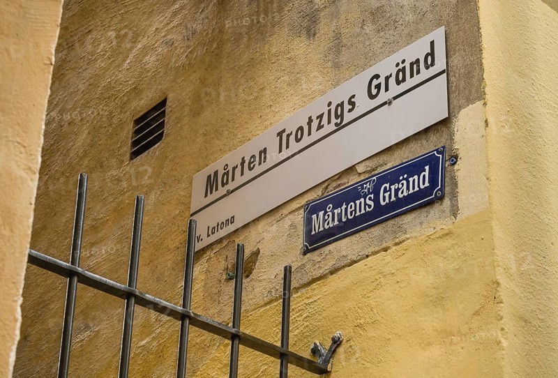 Narrowest alley in Stockholm, Marten Trotzigs Gränd, Old Town, Gamla Stan, Stockholm, Sweden, Europe