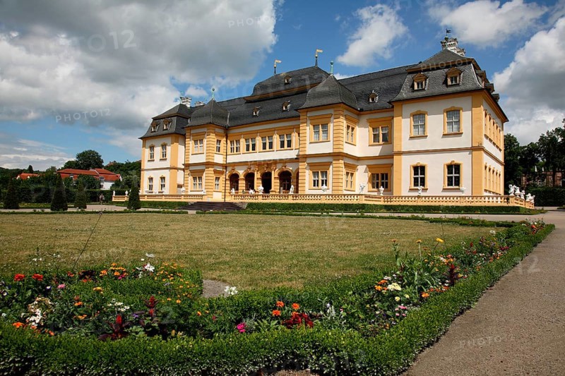 Veitshöchheim Palace, former summer residence of the prince bishops of Würzburg, Veitshoechheim, Lower Franconia, Bavaria, Germany, Europe