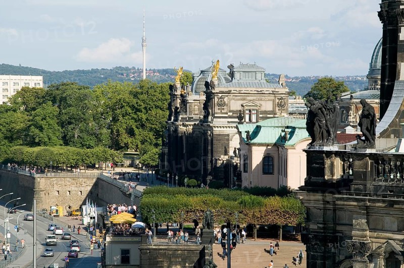 Brühl's Terrace is an architectural ensemble and a tourist attraction in Dresden. It is located in the city centre in the Old Town and stretches for around 500 metres along the Elbe between the Augustus Bridge and the Carola Bridge. Brühl's Terrace is also known as the Balcony of Europe. The term was coined at the beginning of the 19th century and was later widely used in literature