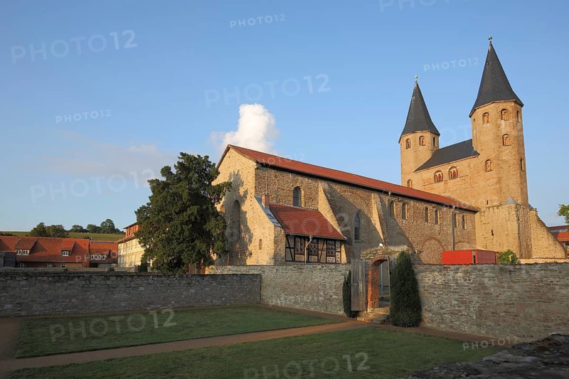 Romanesque monastery complex with church in Drübeck, Harz Mountains, Lower Saxony, Germany, Europe