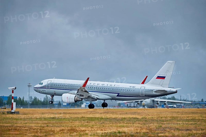 MINSK, BELARUS, JUNE 15, 2018: Aeroflot, Russian Airlines airlines flight Airbus A320-200 plane landing on runway in National Airport Minsk