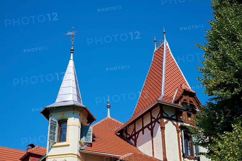 House, Roof, Bay, Gable, Historic, Lake Millstatt, Millstatt, Carinthia, Austria, Europe