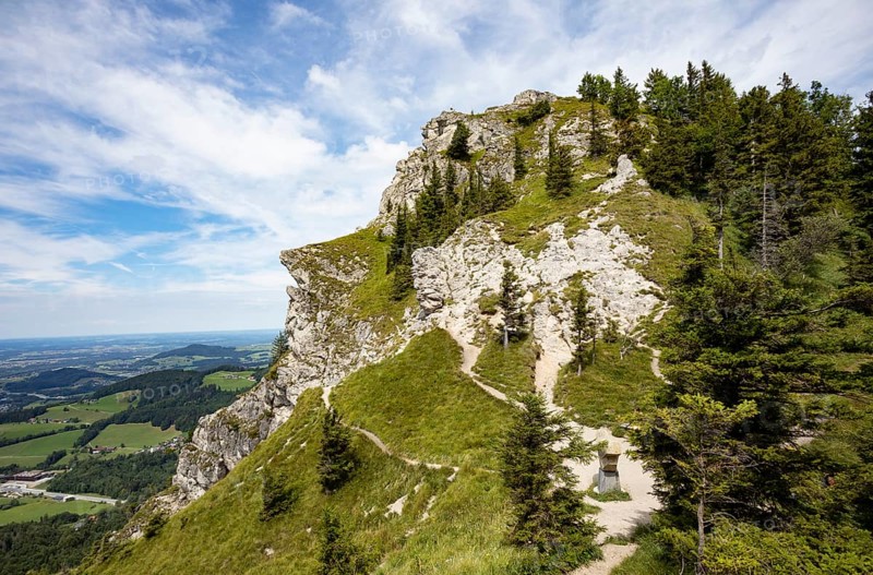 Hiking trail to the summit of the Nockstein, Osterhorn Group, Flachgau, Land Salzburg, Austria, Europe