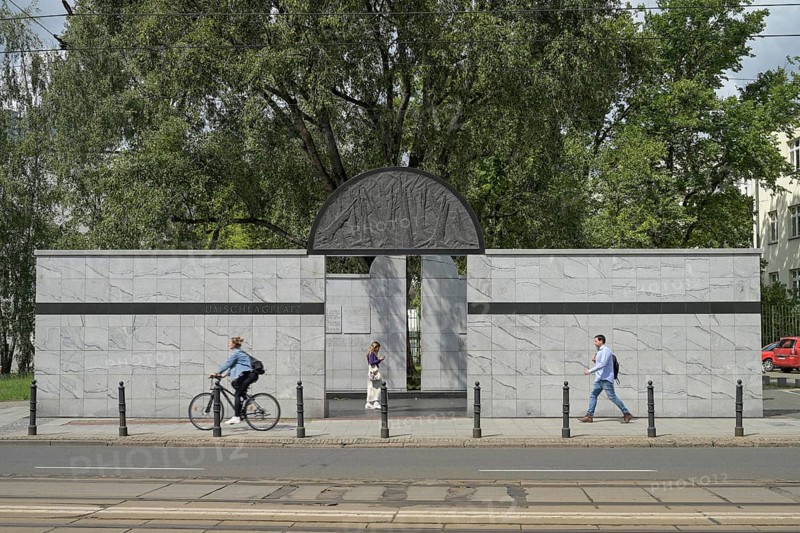 Memorial at the Warsaw Ghetto, site of the deportations, Stawki, Warsaw, Mazovian Voivodeship, Poland, Europe